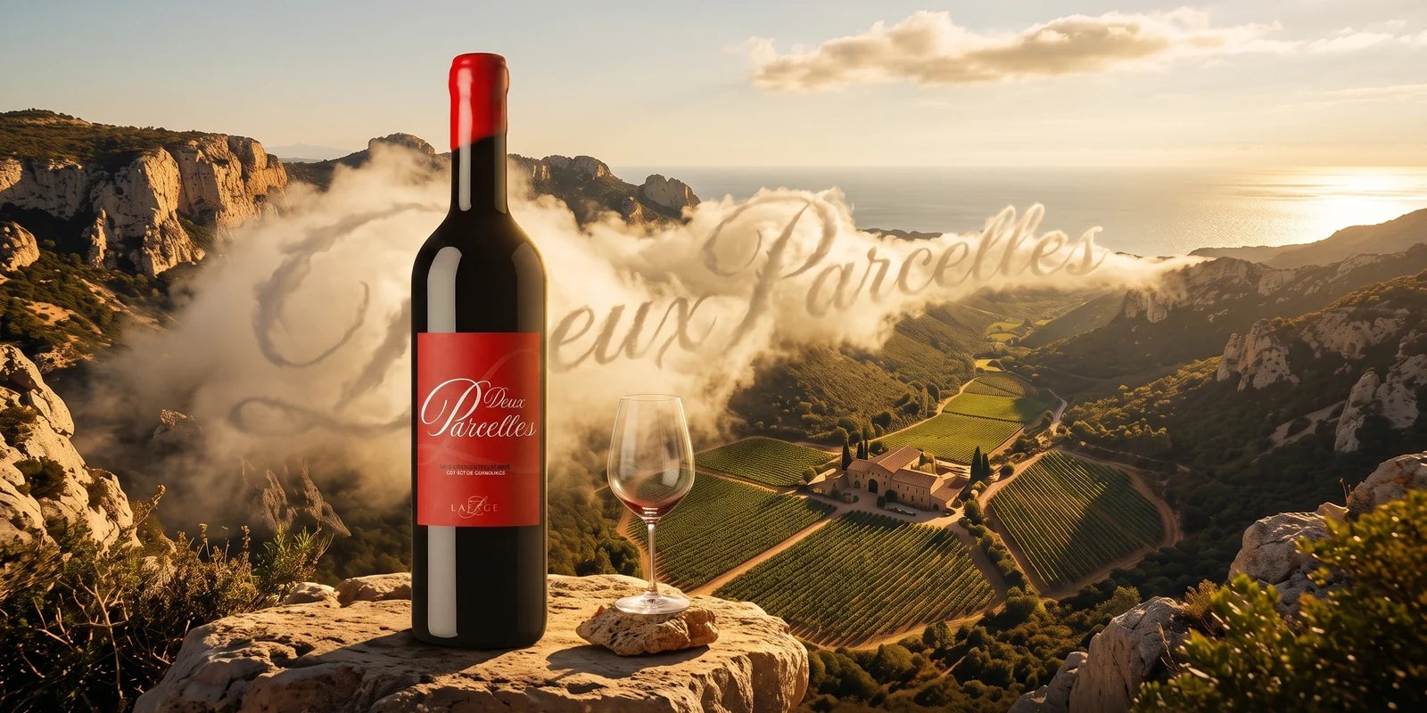 Domaine Lafage Deux Parcelles IGP Côtes Catalanes 2024, Rotwein, dunkle Flasche mit Etikett, 0,75 l