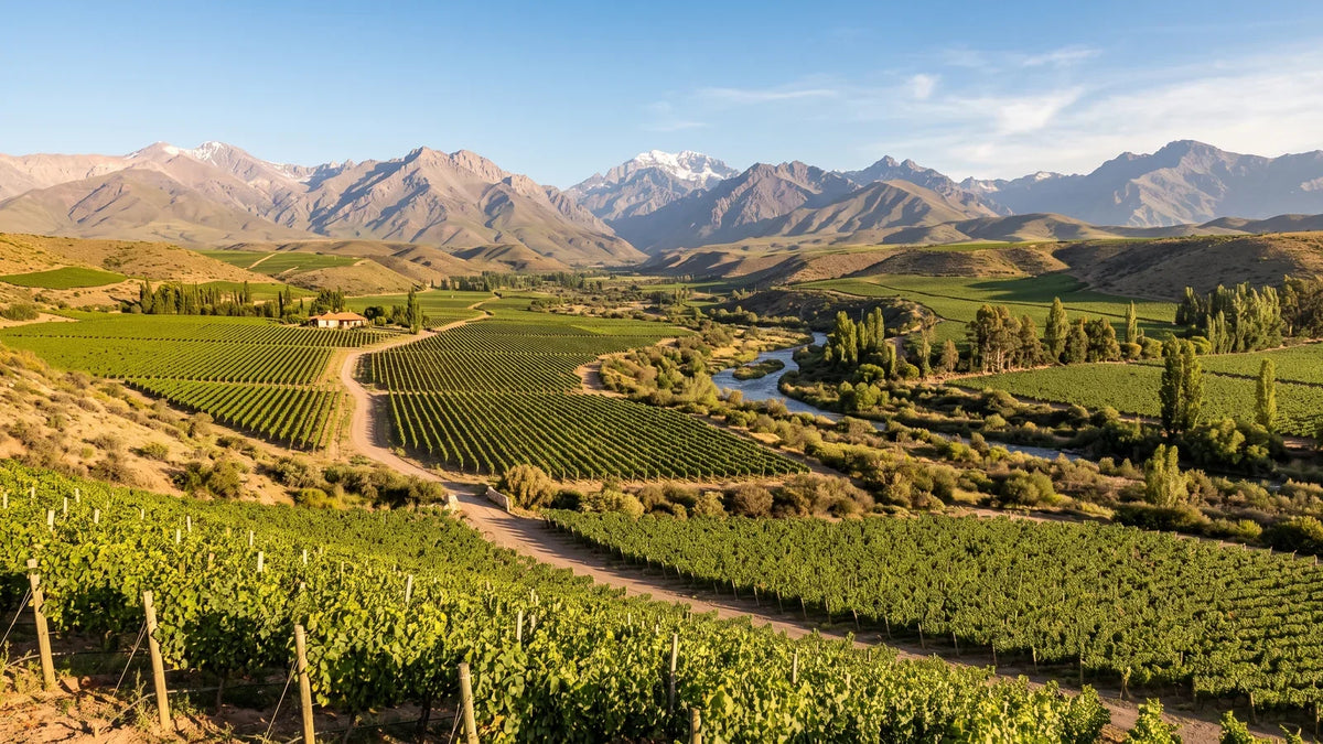 Wine landscape of the Aconcagua Valley region