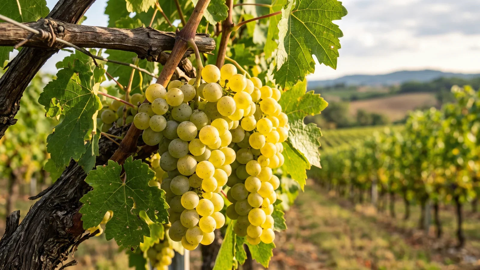 Grapes of the Colombard variety