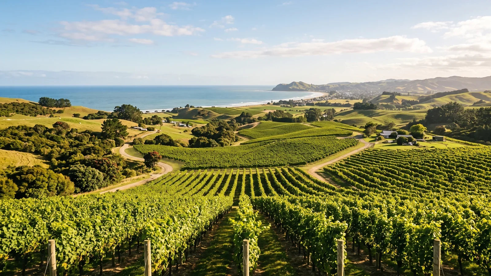 Wine landscape of the Gisborne region