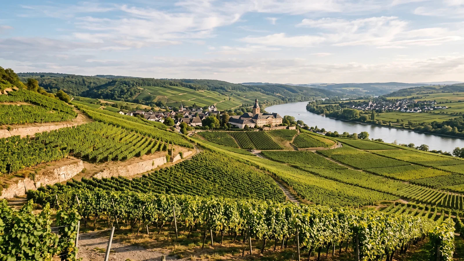 Wine landscape of the Johannisberg region