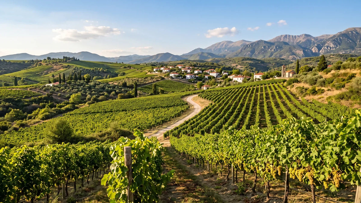 Wine landscape of the Malagousia region