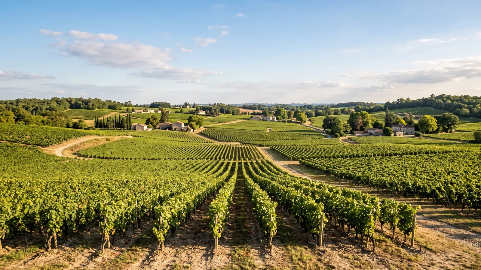 Wine landscape of the Pomerol region