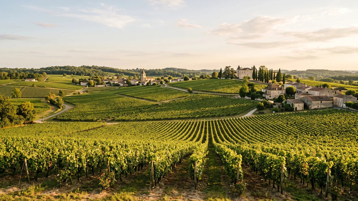 Wine landscape of the Sauternes region