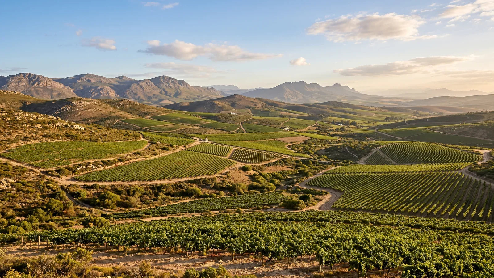 Weinlandschaft der Region Swartland