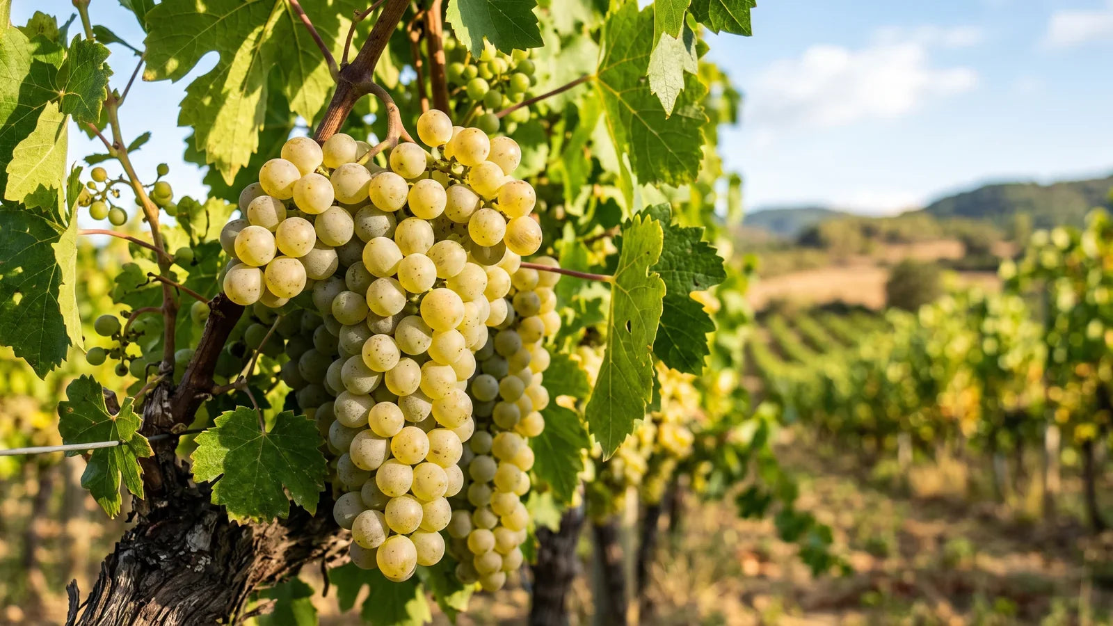 Grapes of the Tempranillo Blanco variety