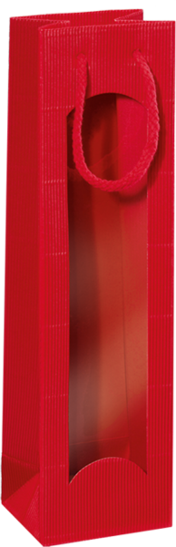 Geschenktüte Rot 1er mit Fenster