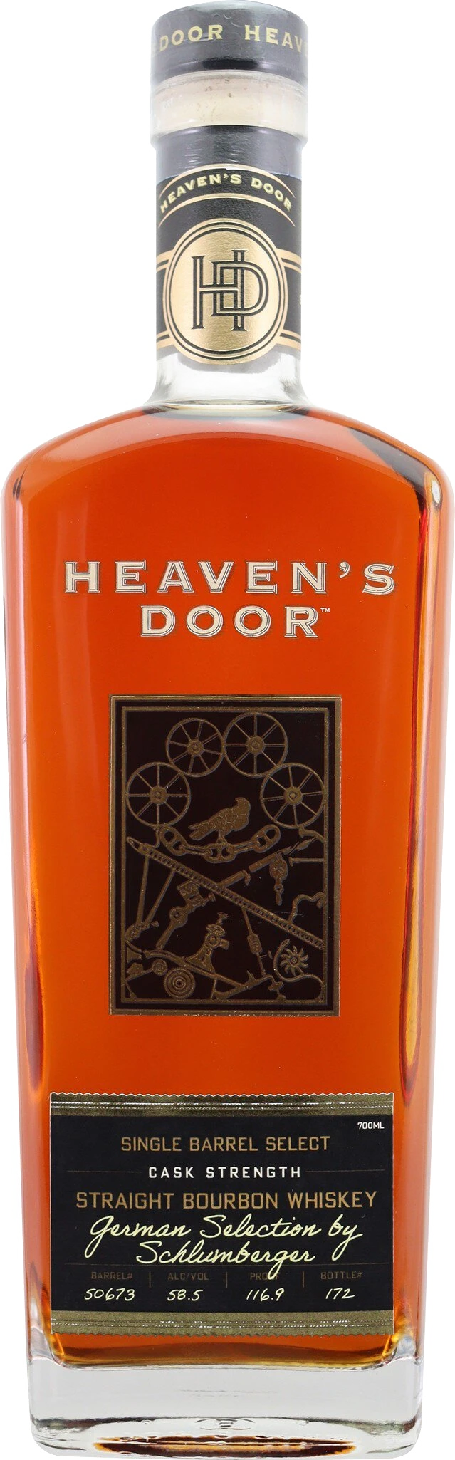 Heaven's Door Schlumberger Selection 9 58,5%vol Straight Tennessee Bourbon Whiskey5y 0,7L
