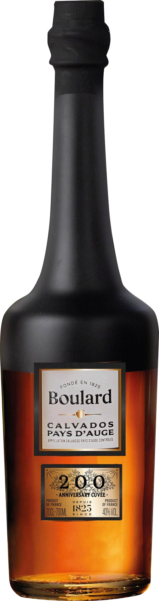 Calvados Boulard 200 Anniversary Cuvée 40% vol AC Calvados Pays d'Auge - single in gift box 0.7L