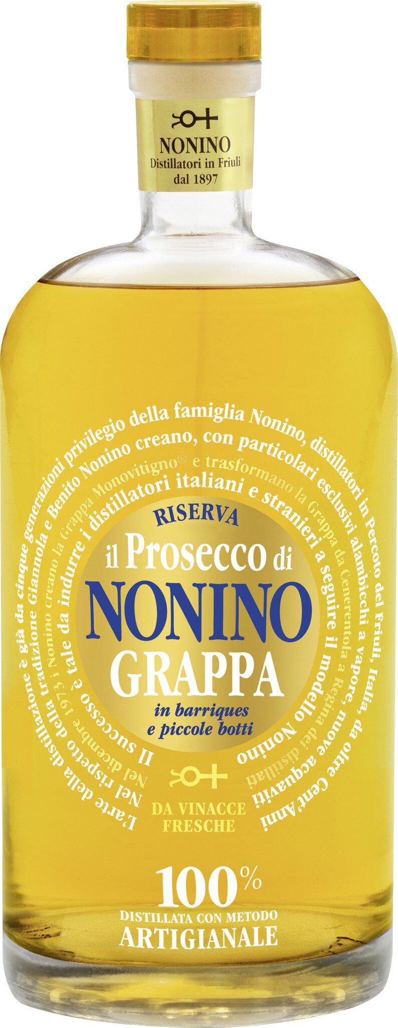 Grappa Il Prosecco Monovitigno aged in barrique 41% vol. 0.5L