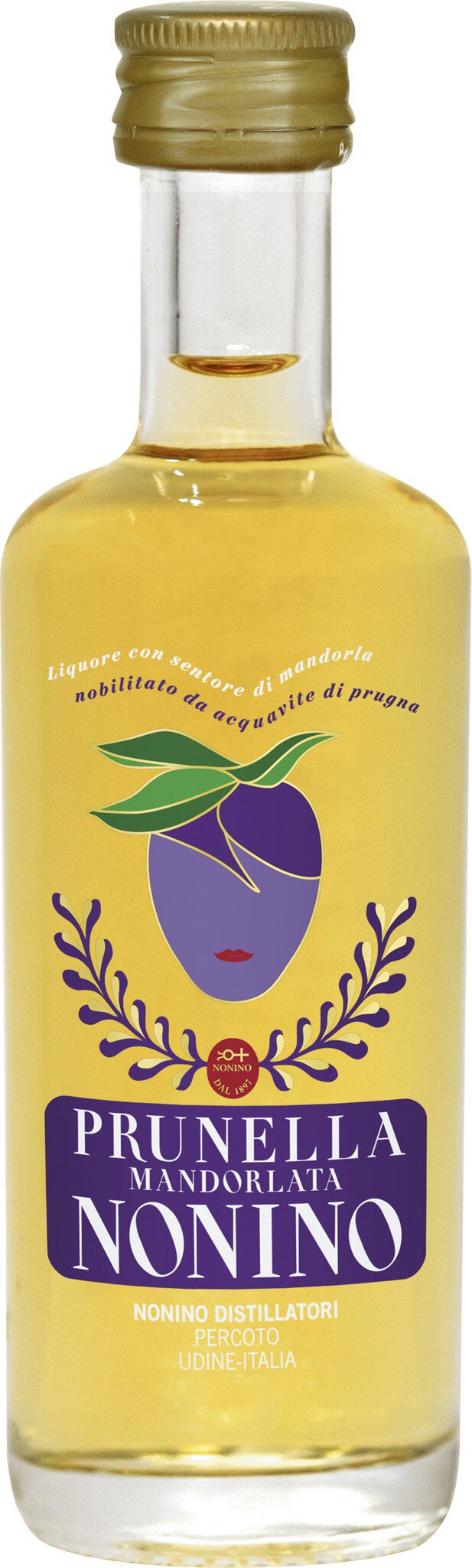 Prunella Mandorlata Pflaumenlikör 33% vol. 0,05L