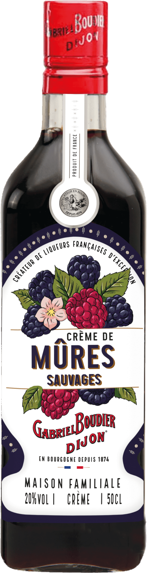 Crème de Mûres Sauvages (blackberry) Boudier 0.5L