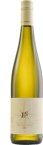 Weißweinflasche Ellermann-Spiegel Riesling Schlabberwein aus der Pfalz