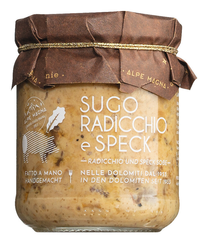 Sugo radicchio e speck
