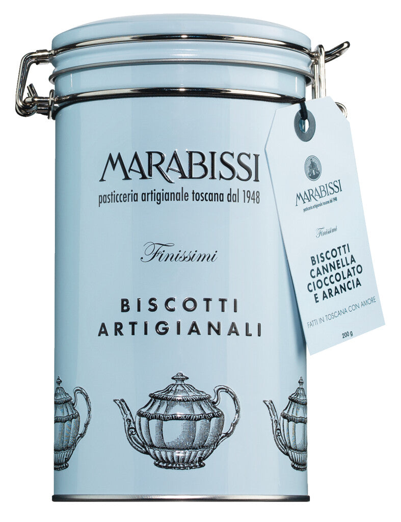 Biscotti cioccolato, cannella e arancia, Azzurro