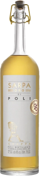 Sarpa Grappa Oro Barrique di Poli in Geschenkdose