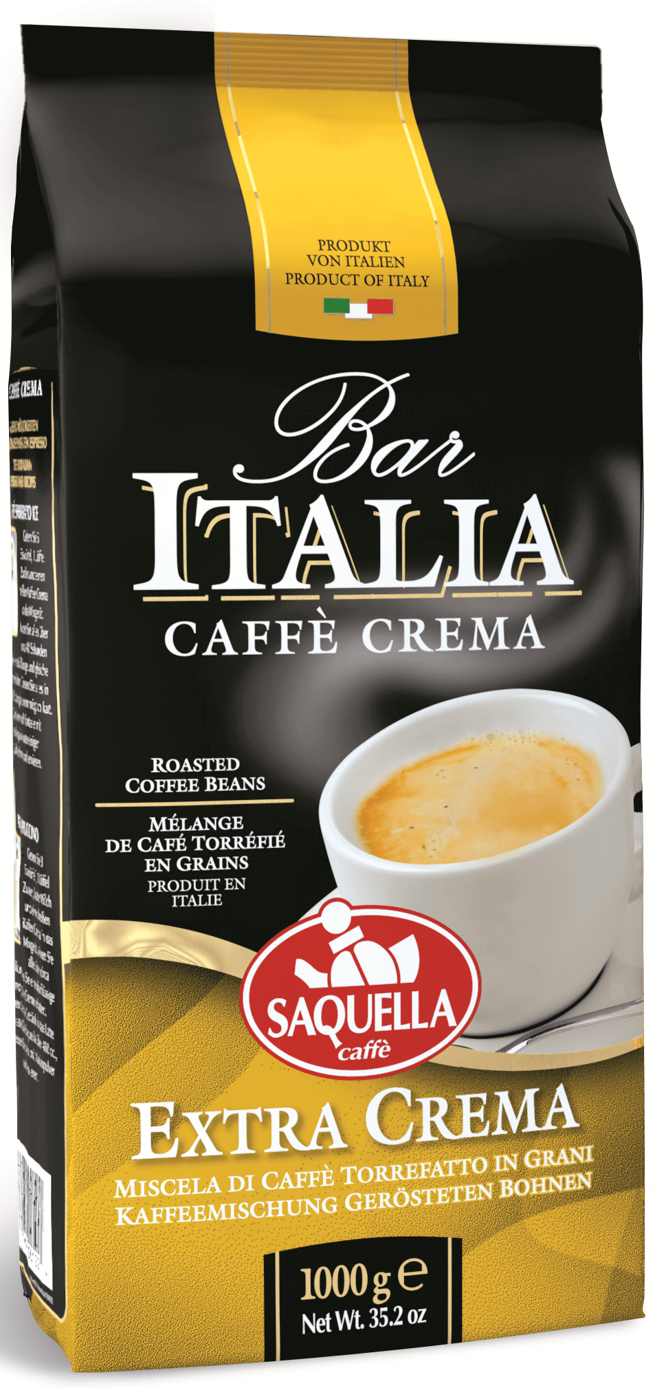 Saquella Bar Italia Caffe Extra Crema 1Kg