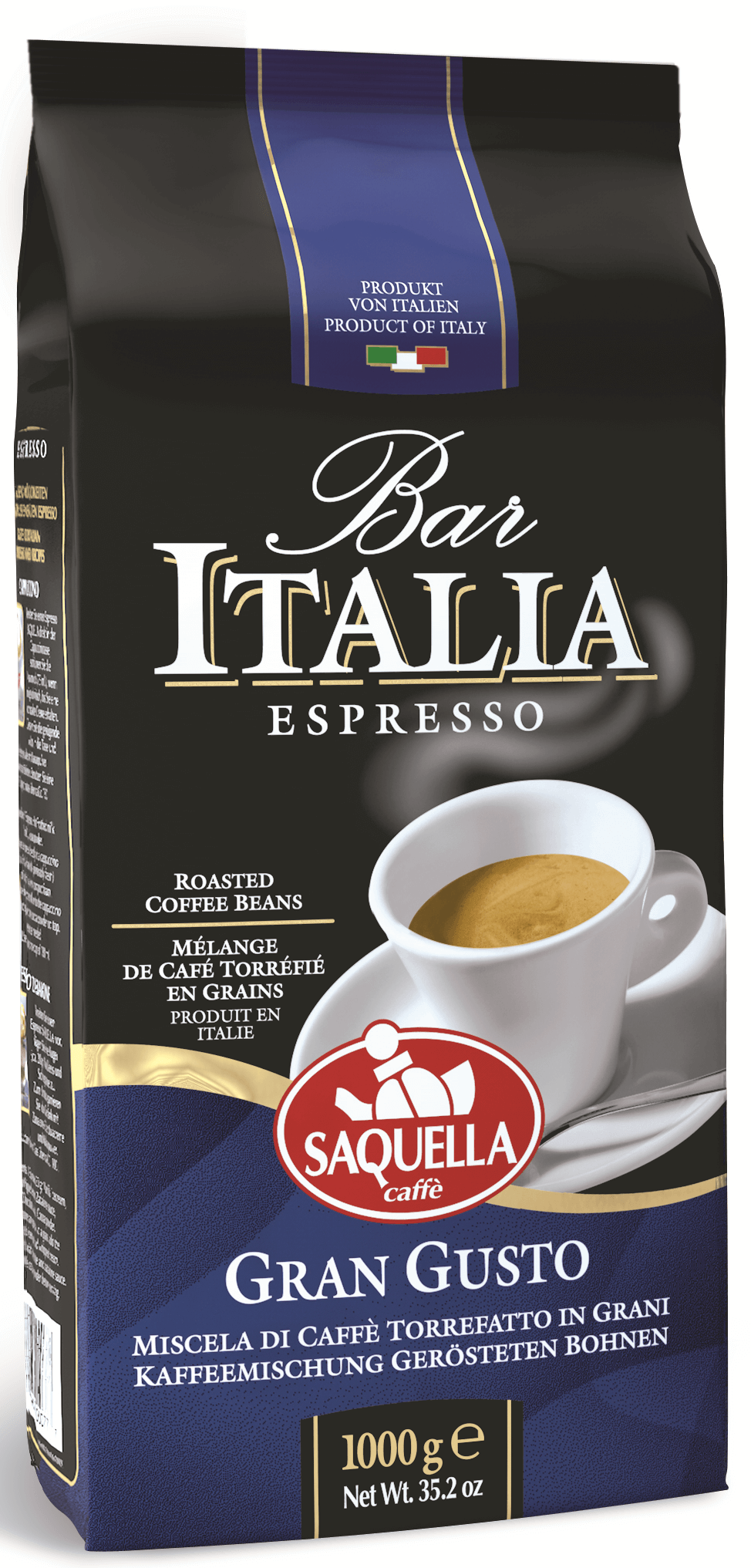 Saquella Bar Italia Espresso Gran Gusto 1Kg