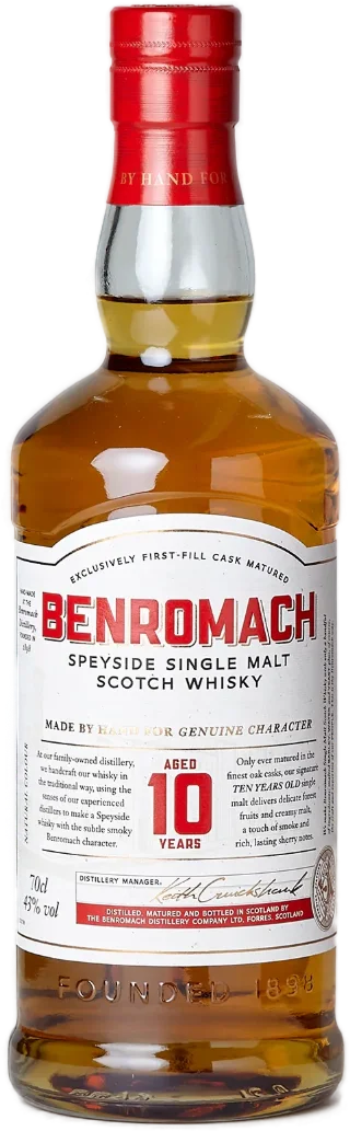 Benromach 10 years old 43%vol.