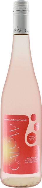 Flasche CALOW Himbeere-Holunder, Low-Alkohol-Weinaperitif mit Himbeer- und Holunderblüten-Geschmack