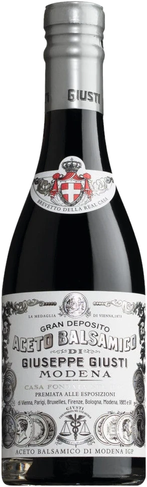 Giusti Aceto Balsamico di Modena IGP 1 Medaglia d'Argento – dunkle Flasche mit Etikett