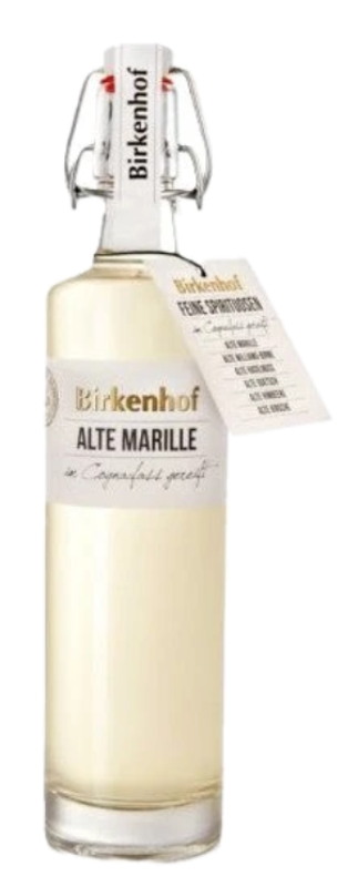 Flasche Alte Marille Marillen-Obstbrand von Birkenhof Brennerei