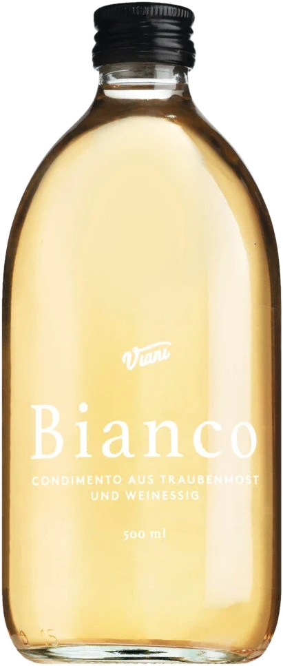 Flasche BIANCO Condimento Bianco von Antonio Viani, italienischer Weißweinessig mit Traubenmost