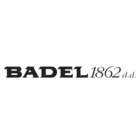Logo von Badel 1862, kroatisches Traditionshaus für Spirituosen aus Zagreb, gegründet 1862.