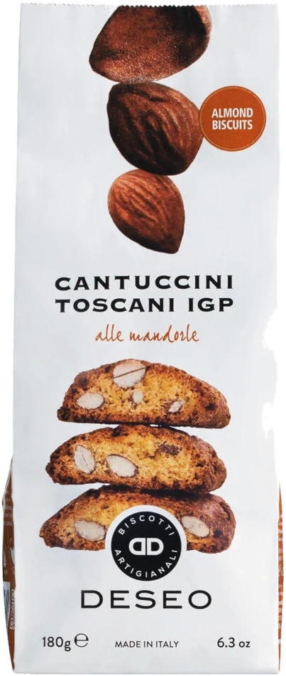 Biscottificio Deseo Cantuccini Toscani IGP alle Mandorle – hartes Mandelgebäck aus der Toskana in Geschenkpackung