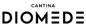 Logo von Cantina Diomede in schwarzer Schrift mit dem Zusatz Cantina über dem Schriftzug