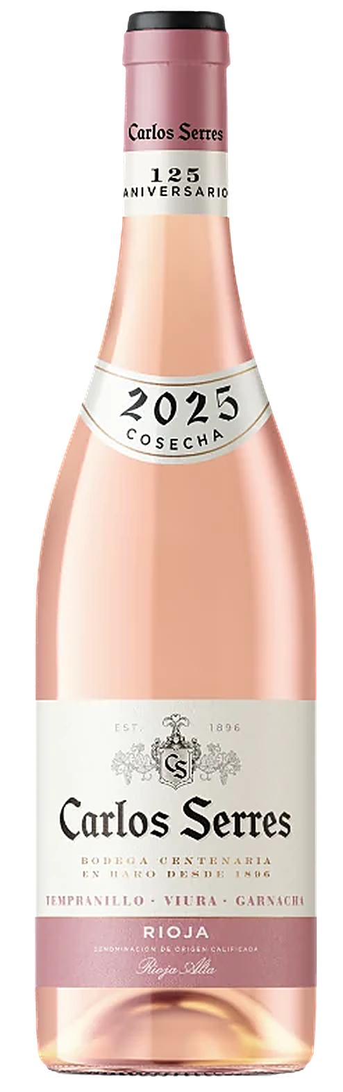 Bottle of Carlos Serres Rosado, rosé wine from Bodegas Carlos Serres