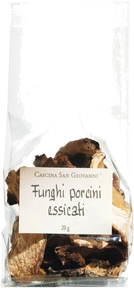 Cascina San Giovanni Funghi porcini essicati – getrocknete Steinpilze in Verpackung