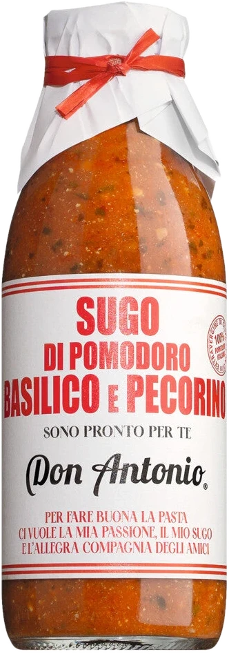Casina Rossa Sugo al basilico e pecorino – Tomatensauce mit Basilikum und Pecorino im Glas