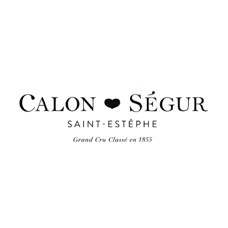 Logo von Château Calon-Ségur mit dem ikonischen Herz-Motiv, Weingut aus Saint-Estèphe, Bordeaux
