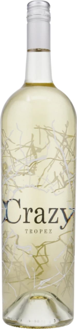 Domaine Tropez Crazy Tropez blanc – Magnum-Weißwein 1,5 L aus der Provence in heller Glasflasche