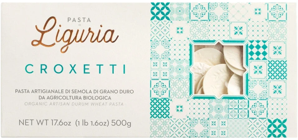 Croxetti Bio – münzförmige Nudeltaler aus Ligurien mit geprägtem Relief, aus Bio-Hartweizen