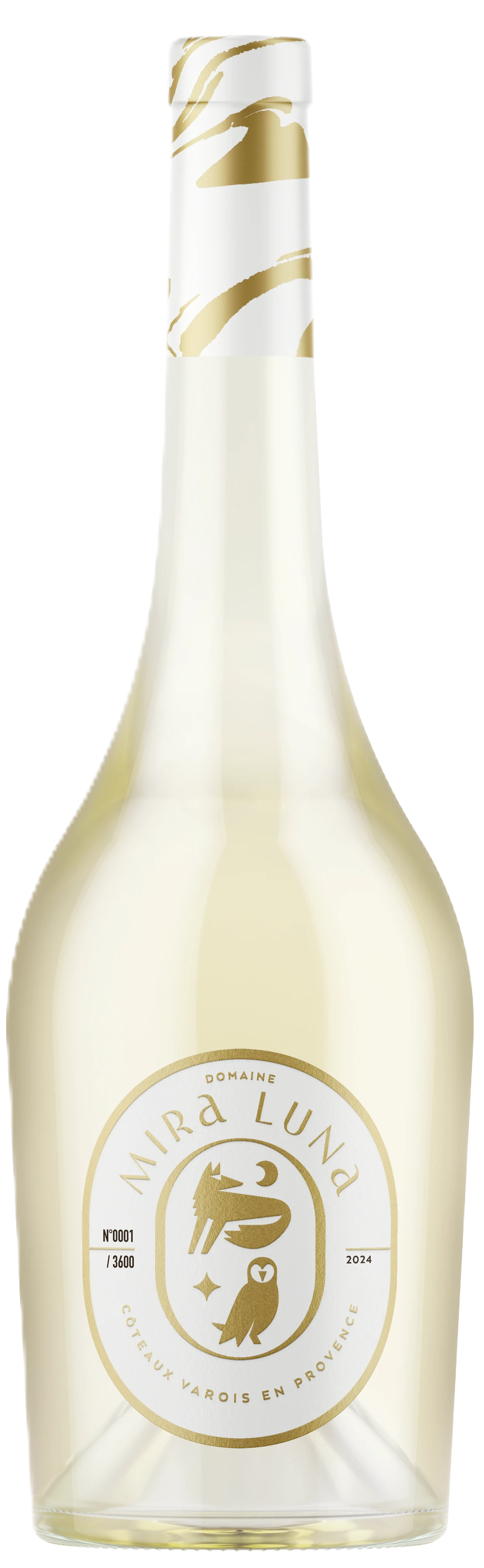 Domaine Mira Luna Cuvée Rolle Amphora, Weißwein in einer Amphorenflasche
