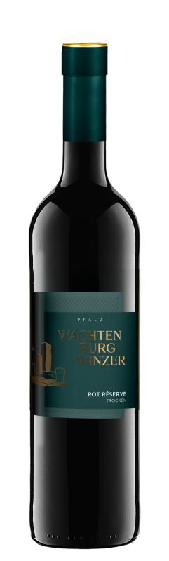 Wachtenburg Winzer Cuvée Wachtenburg Premium Pfalz trocken – Rotwein in dunklem Rubinrot, in Barriques gereift.