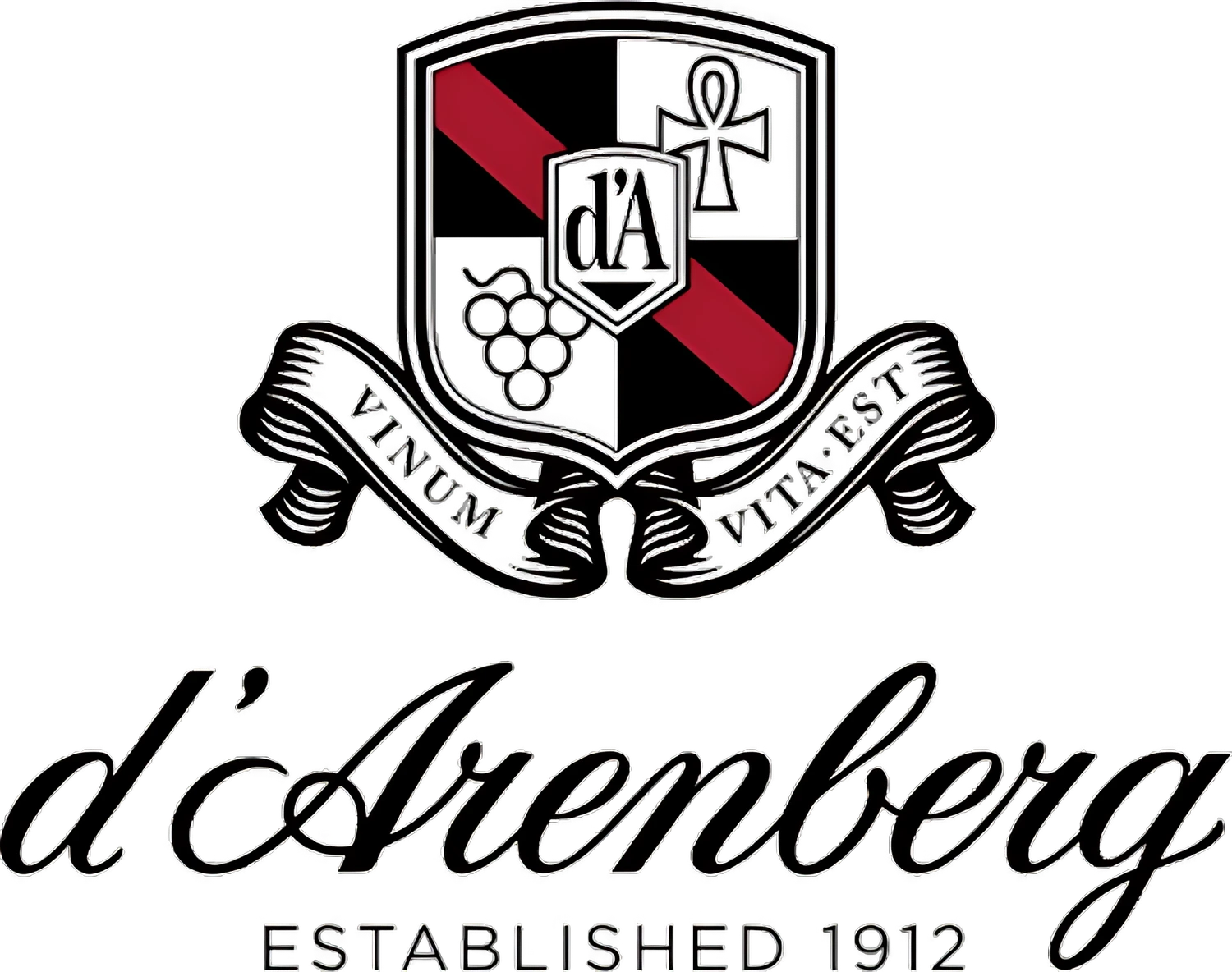 d'Arenberg Logo – australisches Weingut aus McLaren Vale, gegründet 1912, seit vier Generationen in Familienbesitz.