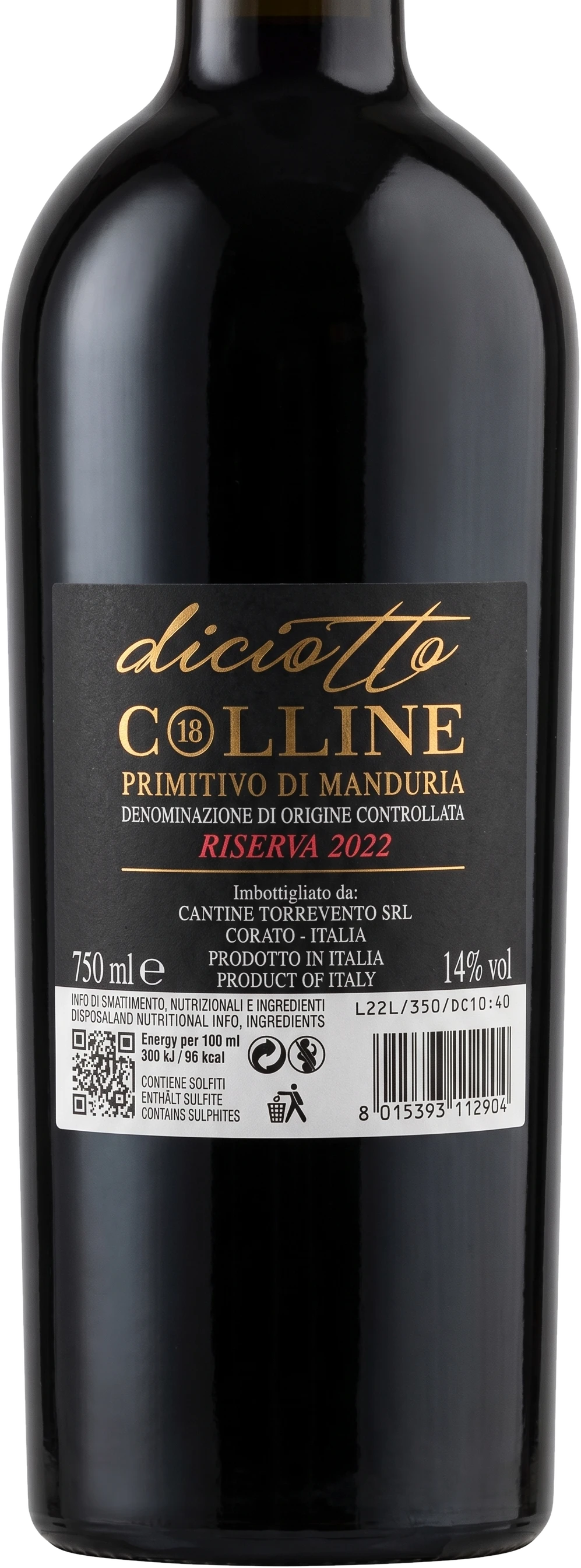 Diciotto Colline Primitivo di Manduria Riserva DOC