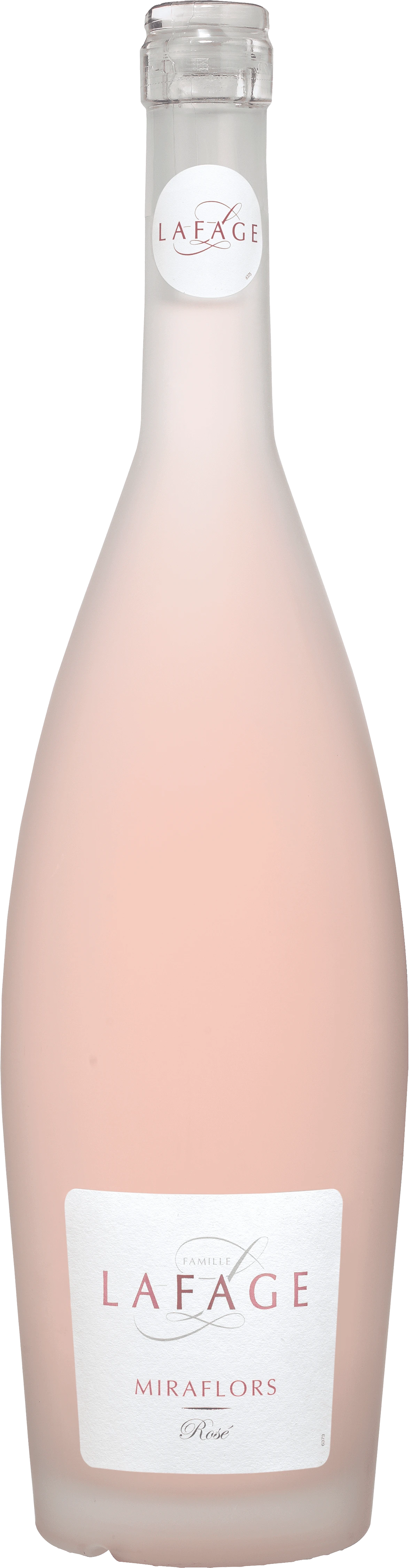 Domaine Lafage Miraflors Rosé, Flasche Roséwein aus den Côtes Catalanes, Roussillon, Frankreich.