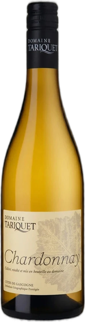 Domaine Tariquet Les Séducteurs Chardonnay, weiße Weinflasche aus der Gascogne, Südfrankreich.