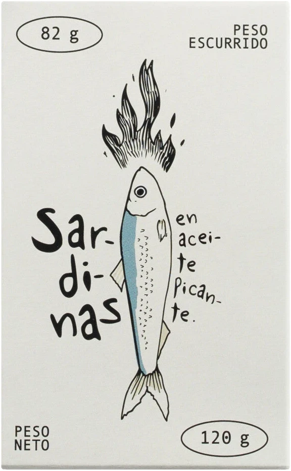 El Raño Sardines in Spicy Oil – Sardinendose in würzigem Chiliöl, Vorderansicht