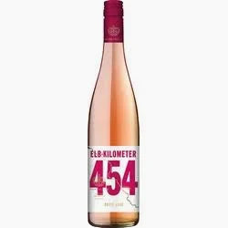 Flasche Elbkilometer 454 Rosé 2024 von Schloss Proschwitz, 0,75l, helles Rosé-Etikett