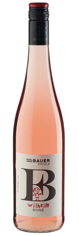 Flasche Emil Bauer Wilhelm Rosé, Roséwein aus der Pfalz