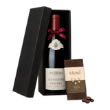 Gift set red wine Perrin Réserve & chocolate