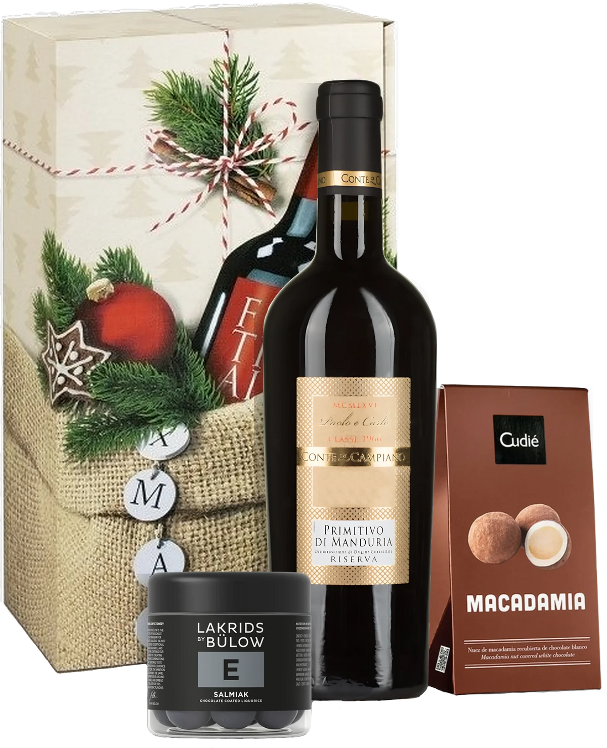 Wine Sample pack gift set Primitivo Paolo Carlo from Vinoscout.