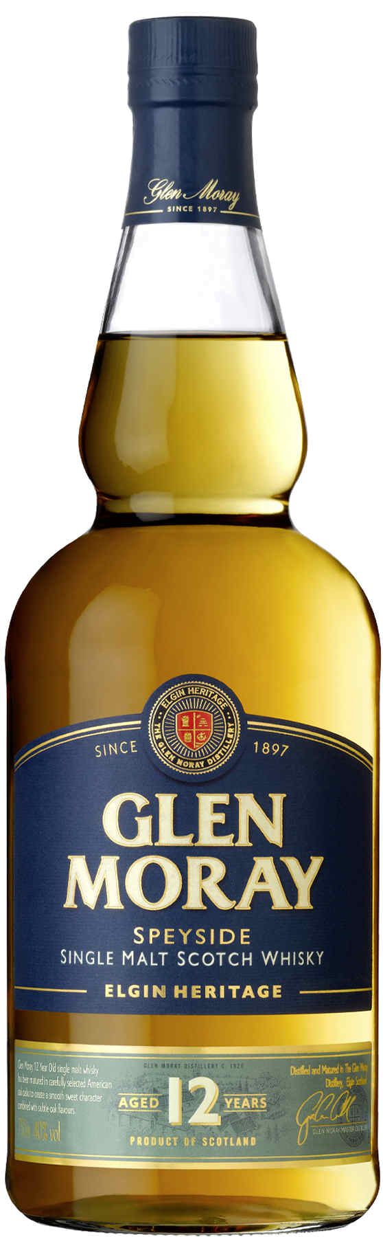 Glen Moray Speyside Single Malt Whisky 12 Years