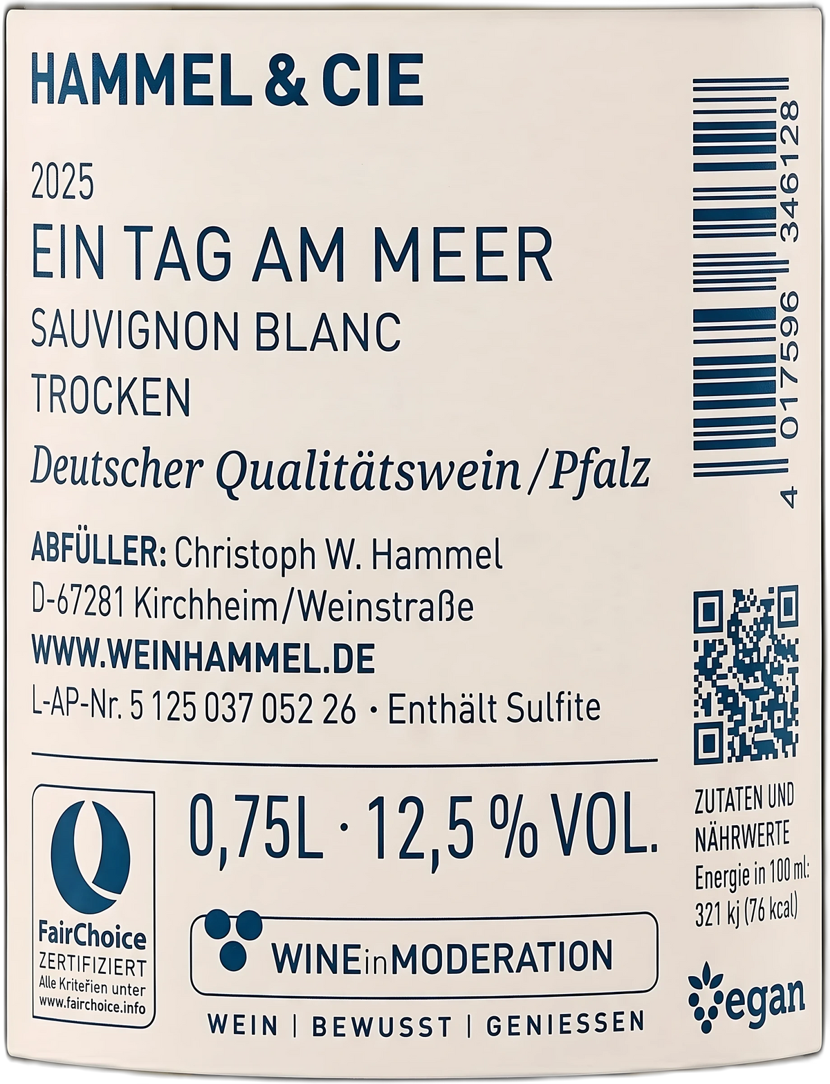 Hammel & Cie Ein Tag am Meer Sauvignon Blanc