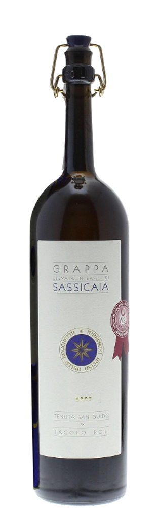 Grappa Barili di Sassicaia in Geschenkdose 0,5L